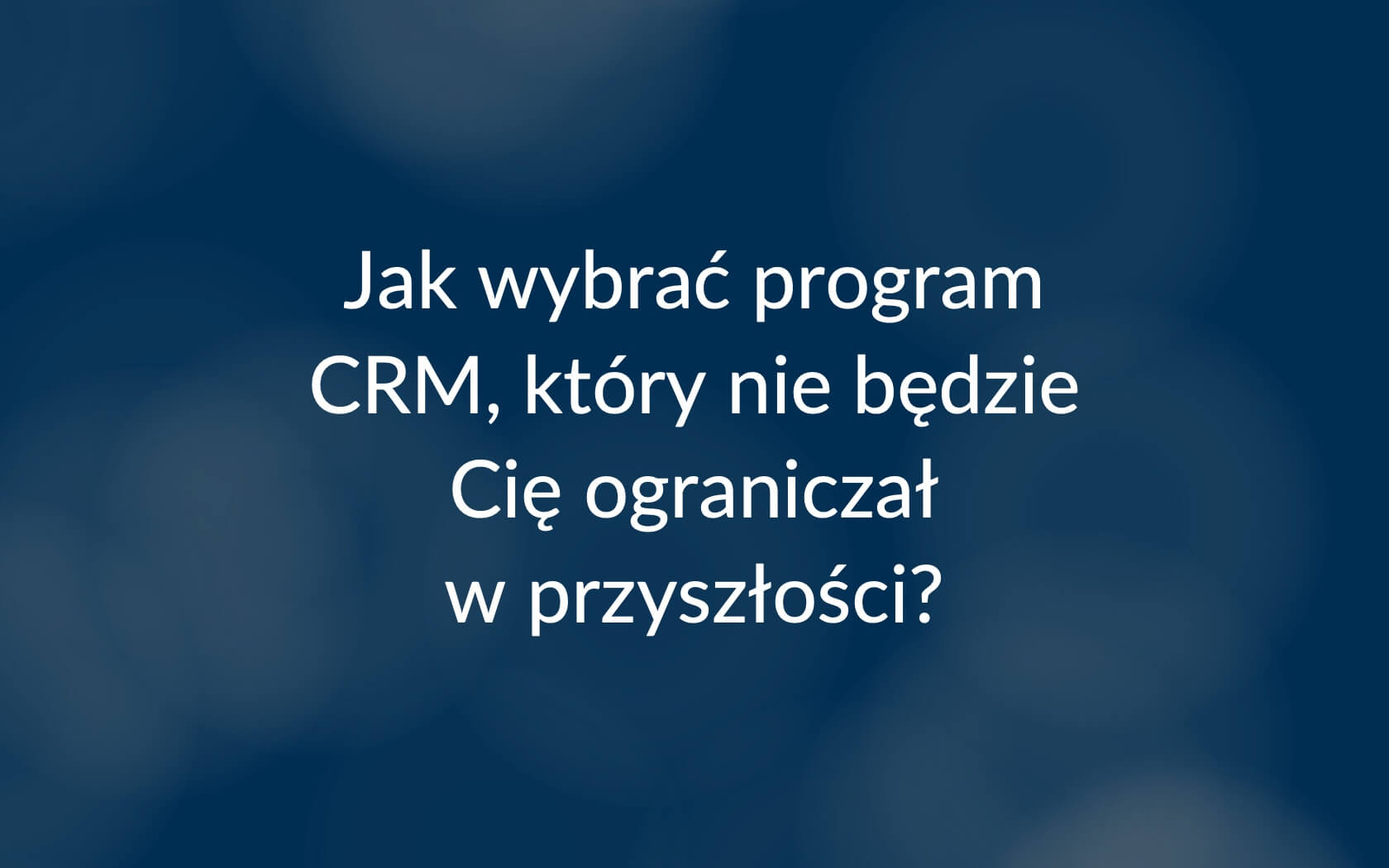 program CRM